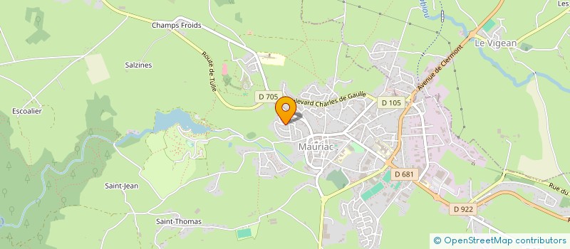 localisation de l'entreprise LES BUFFADOUS à MAURIAC