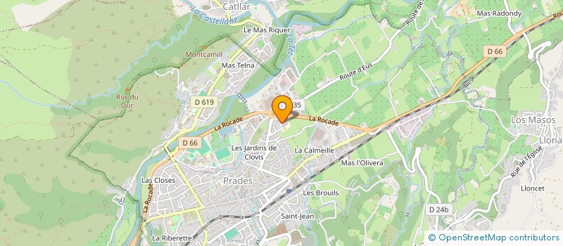 localisation de l'entreprise LES BUFFETS DU CONFLENT  PRADES