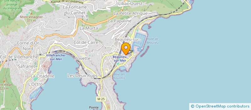 localisation de l'entreprise LES BUISSONNETS à BEAULIEU-SUR-MER