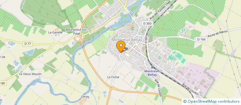 localisation de l'entreprise LES BUISSONNETS  MONTREUIL-BELLAY