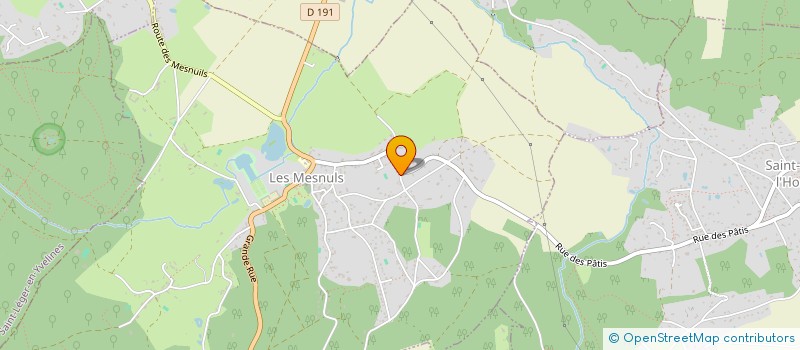 localisation de l'entreprise LES BUISSONS  LES MESNULS