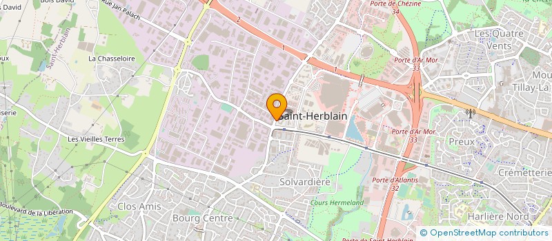 localisation de l'entreprise LES BULL'EAU NANTAIS  SAINT-HERBLAIN