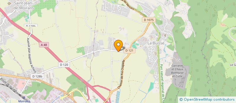 localisation de l'entreprise LES BULLES  LA BUISSE