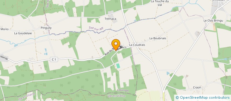 localisation de l'entreprise LES BULLES D'HOBBYS  COURNON