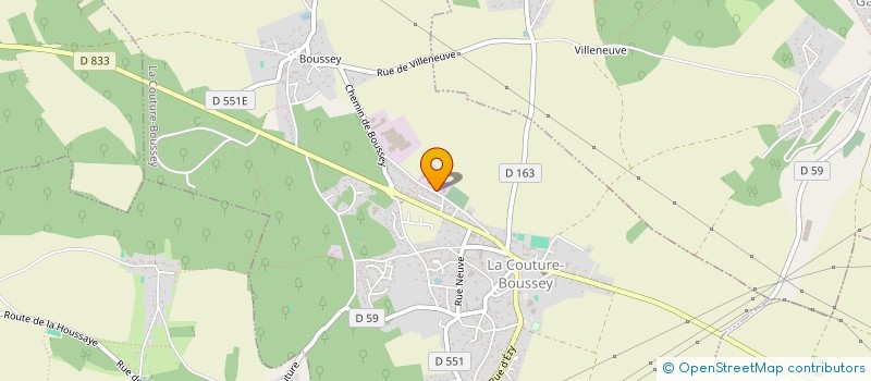 localisation de l'entreprise LES BULLES DE CHAMPAGNE  LA COUTURE-BOUSSEY