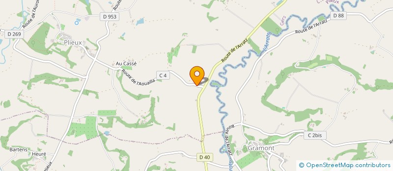 localisation de l'entreprise LES BULLES DE FOMBECHE  MIRADOUX