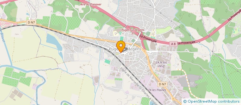 localisation de l'entreprise LES BULLES DE ROSE à PUGET-SUR-ARGENS