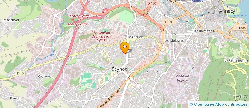 localisation de l'entreprise LES BULLES DU LAC D'ANNECY  ANNECY