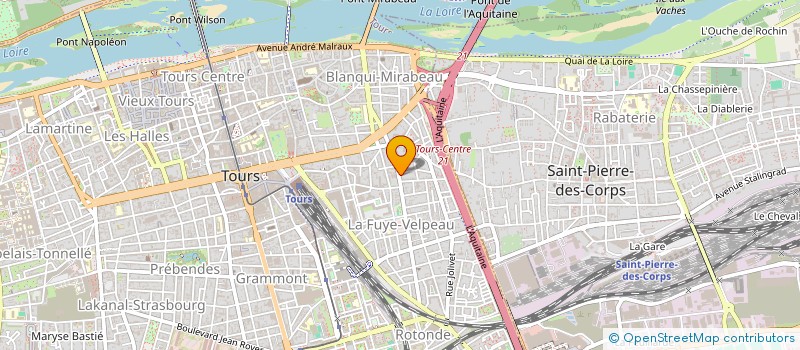 localisation de l'entreprise LES BULLES ROSES  TOURS