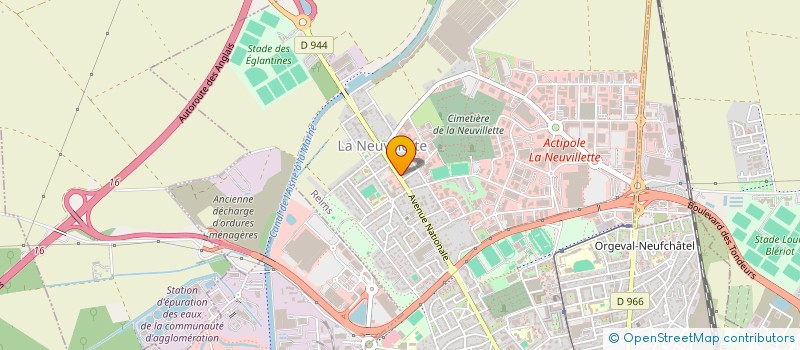 localisation de l'entreprise LES BULLES VENITIENNES DE REIMS  REIMS