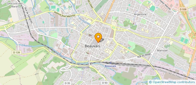 localisation de l'entreprise LES BUREAUCRATES  BEAUVAIS