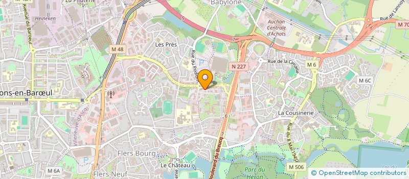 localisation de l'entreprise LES BUREAUX à VILLENEUVE-D'ASCQ