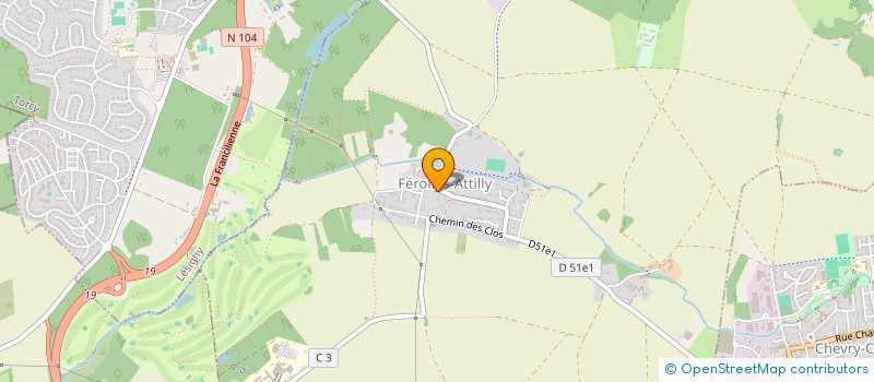 localisation de l'entreprise LES BUREAUX D'ETUDES DE NOS REGIONS à FEROLLES-ATTILLY