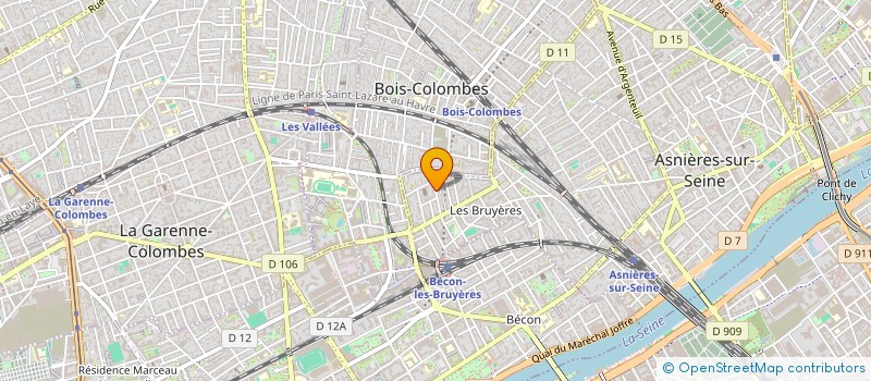 localisation de l'entreprise LES BUREAUX DE LIEGE à ASNIERES-SUR-SEINE