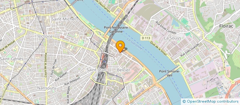 localisation de l'entreprise LES BUREAUX DE PALMER  BORDEAUX