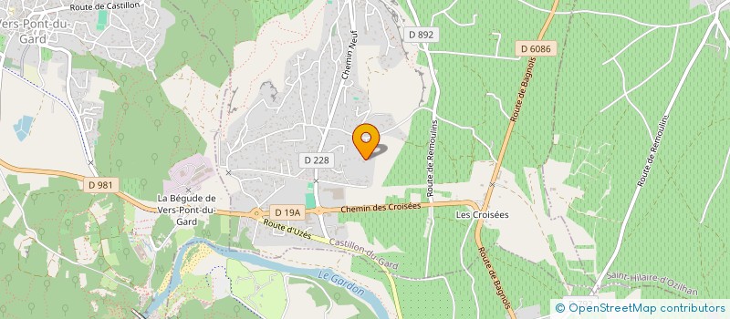 localisation de l'entreprise LES BUREAUX DE RHONE SUD  FOURQUES