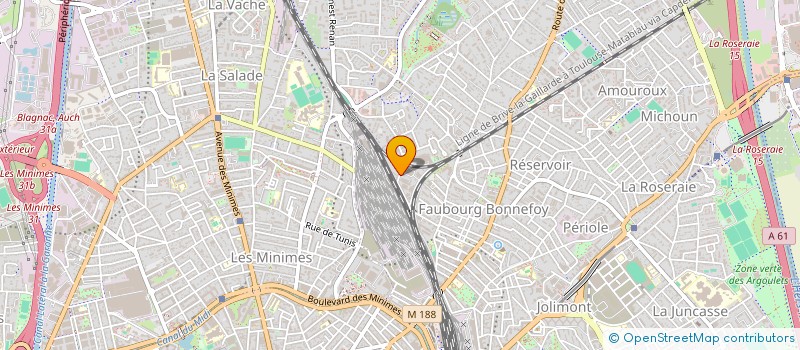 localisation de l'entreprise LES BUREAUX DU 320 à TOULOUSE