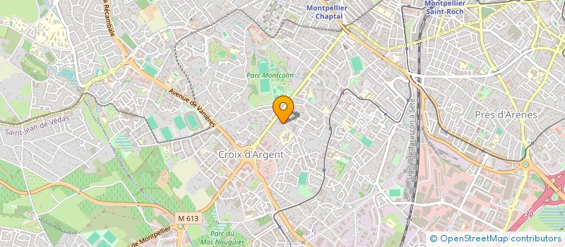 localisation de l'entreprise LES BUREAUX DU SOLEIL à MONTPELLIER