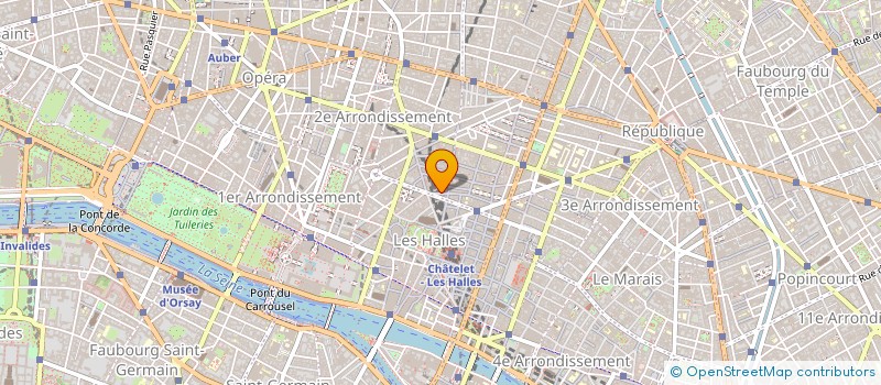 localisation de l'entreprise LES BUREAUX PARISIENS à PARIS