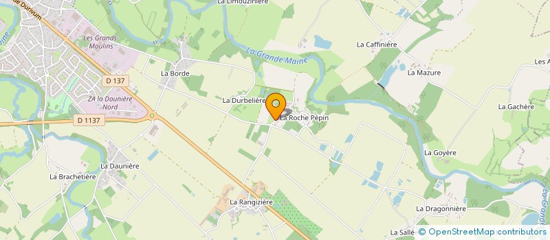 localisation de l'entreprise LES BURGERS DU BOCAGE à MONTAIGU-VENDEE