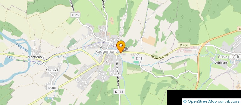 localisation de l'entreprise LES BURGERS DU COIN  ROUGEMONT