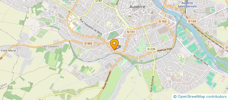 localisation de l'entreprise LES BURGONDS SCI à AUXERRE