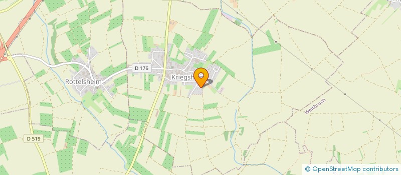 localisation de l'entreprise LES BUSCHETTES  KRIEGSHEIM