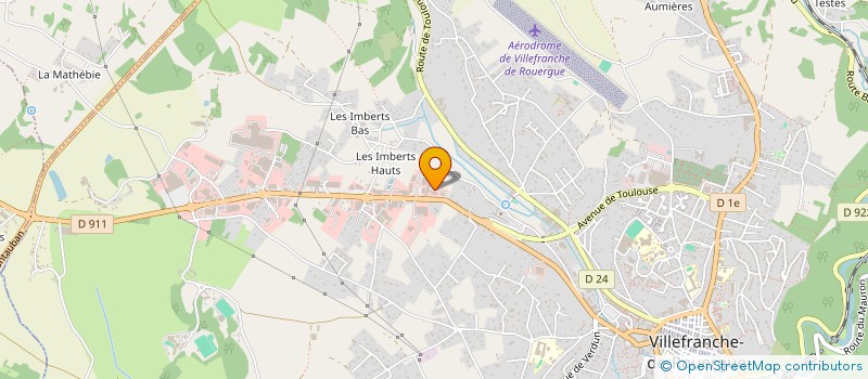 localisation de l'entreprise LES BUSQUETS  VILLEFRANCHE-DE-ROUERGUE