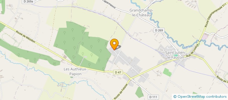 localisation de l'entreprise LES BUTINEURS ECOL'AUGERONS  SAINT-PIERRE-EN-AUGE