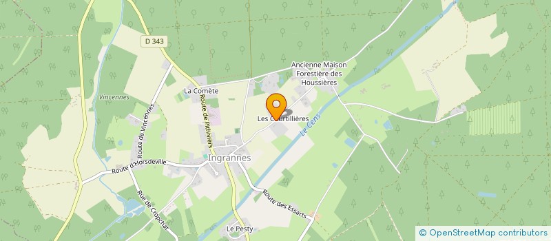 localisation de l'entreprise LES BUTINEUSES D'INGRANNES à INGRANNES