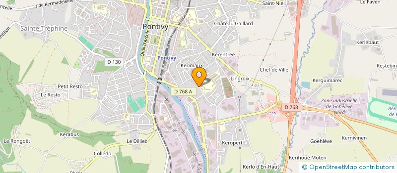 localisation de l'entreprise LES BUTINEUSES DU BLAVET  PONTIVY