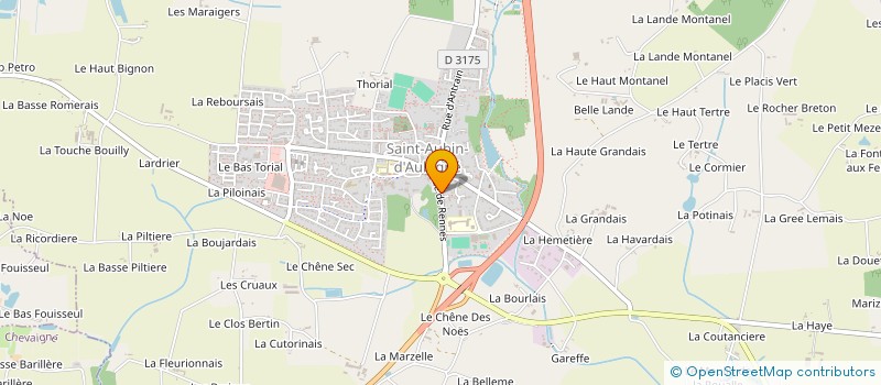 localisation de l'entreprise LES BUTTEAUX  SAINT-AUBIN-D'AUBIGNE