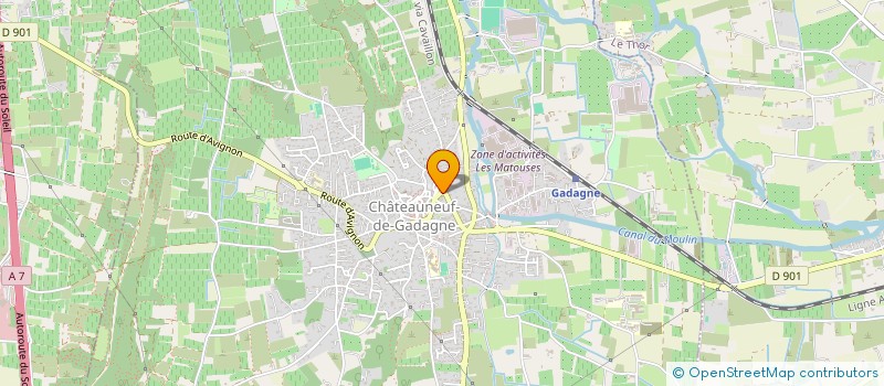 localisation de l'entreprise LES BUTTERNUTS  CHATEAUNEUF-DE-GADAGNE