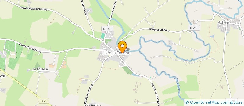 localisation de l'entreprise LES BUTTES.BAT  LIVRE-LA-TOUCHE