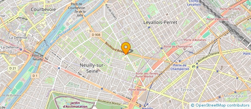localisation de l'entreprise LES BUTTES NOIRES à NEUILLY-SUR-SEINE