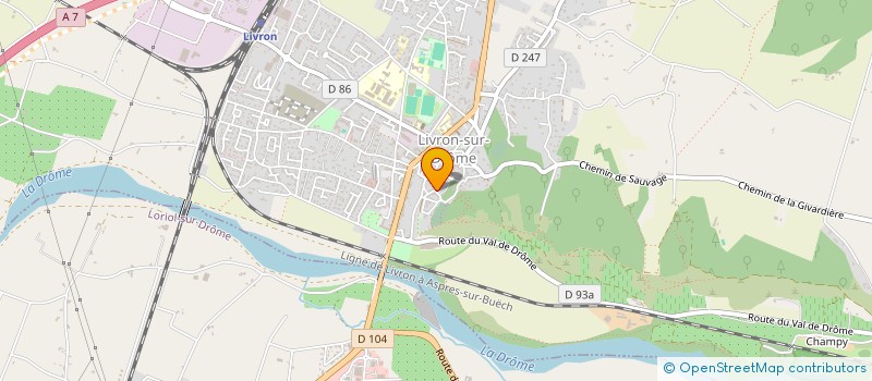 localisation de l'entreprise LES BUTTINERIES  LIVRON-SUR-DROME