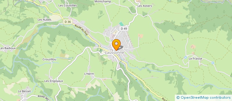 localisation de l'entreprise LES CABACHIERS DU MEZENC  LES ESTABLES