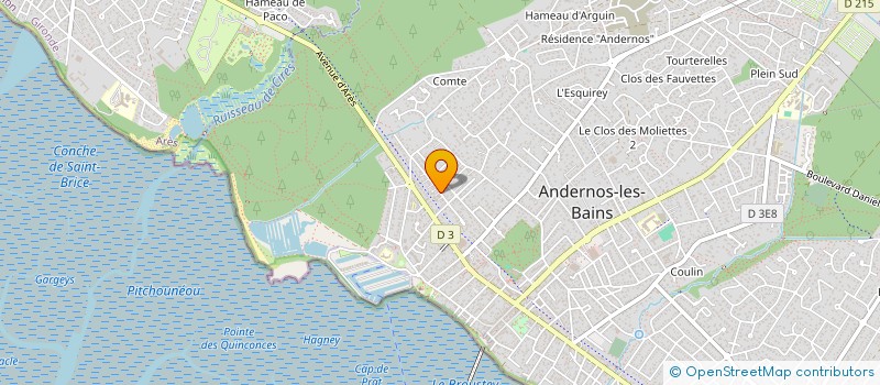 localisation de l'entreprise LES CABANES  ANDERNOS-LES-BAINS