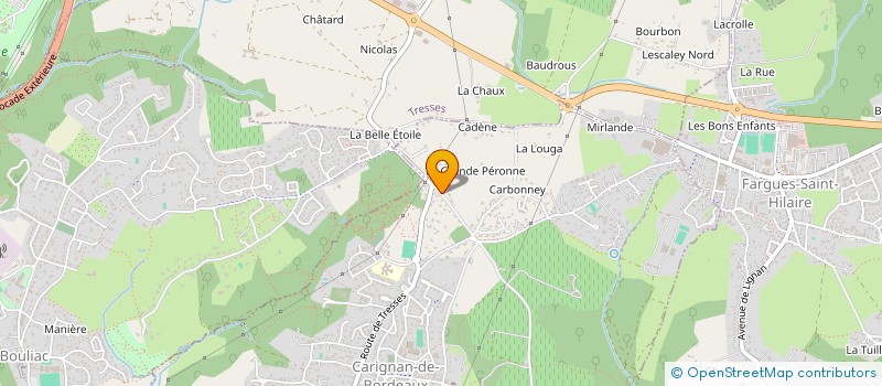 localisation de l'entreprise LES CABANES  CARIGNAN-DE-BORDEAUX