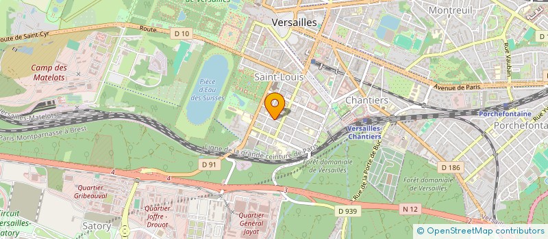 localisation de l'entreprise LES CABANES  VERSAILLES