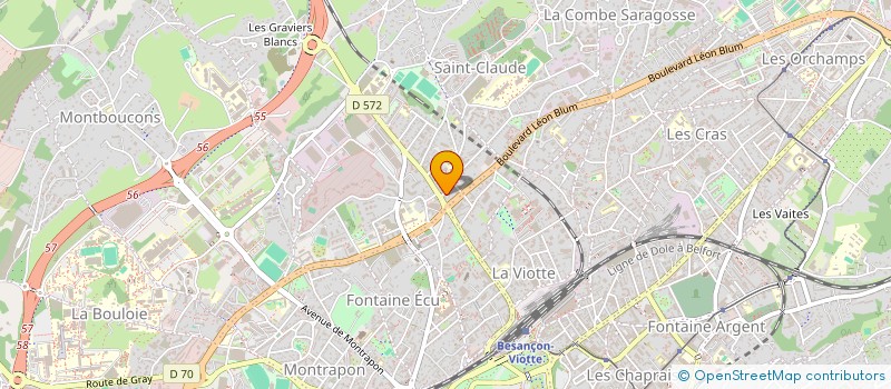 localisation de l'entreprise LES CABANES A PAIN  BESANCON