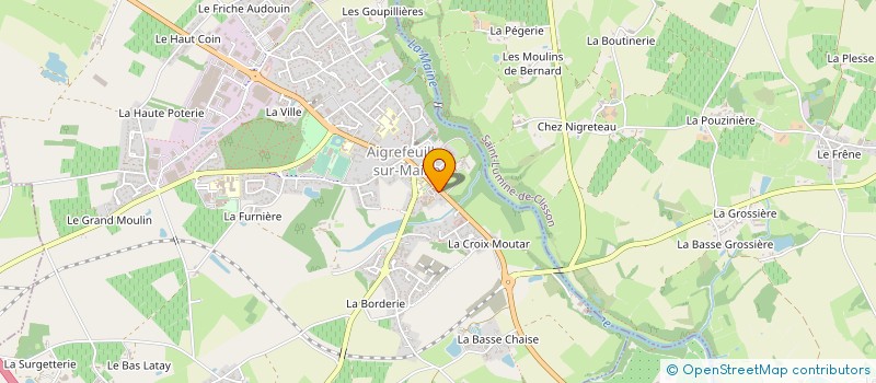 localisation de l'entreprise LES CABANES DE FILOMAINE à AIGREFEUILLE-SUR-MAINE