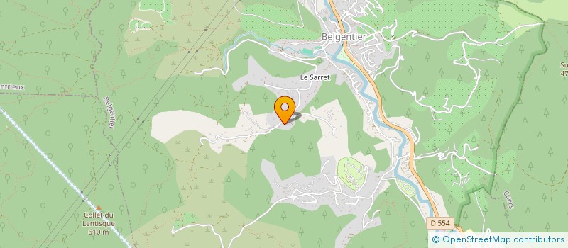 localisation de l'entreprise LES CABANES DE MANON  BELGENTIER