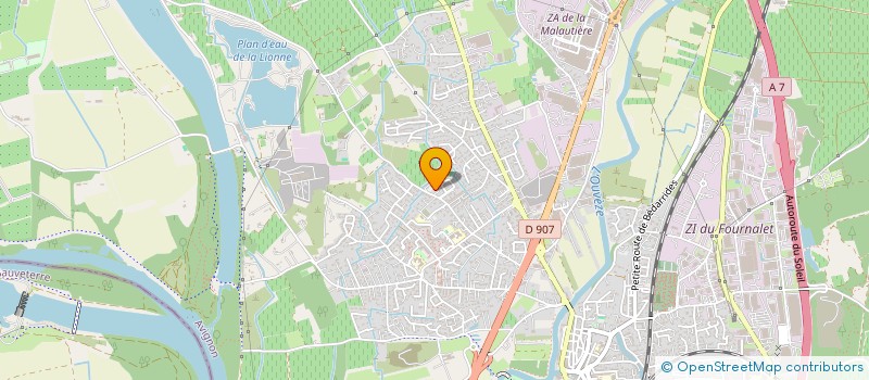 localisation de l'entreprise LES CABANES DES GRANDS CEPAGES  SORGUES