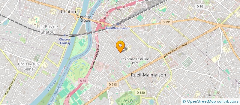 localisation de l'entreprise LES CABANES DES VALLONS à RUEIL MALMAISON
