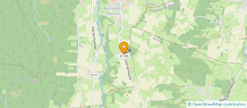 localisation de l'entreprise LES CABANES DU LIZON  BERNADETS-DESSUS