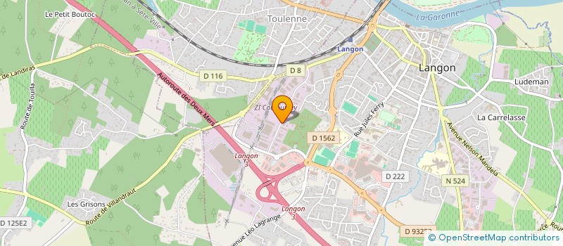 localisation de l'entreprise LES CABANES DU SUD-OUEST  LANGON