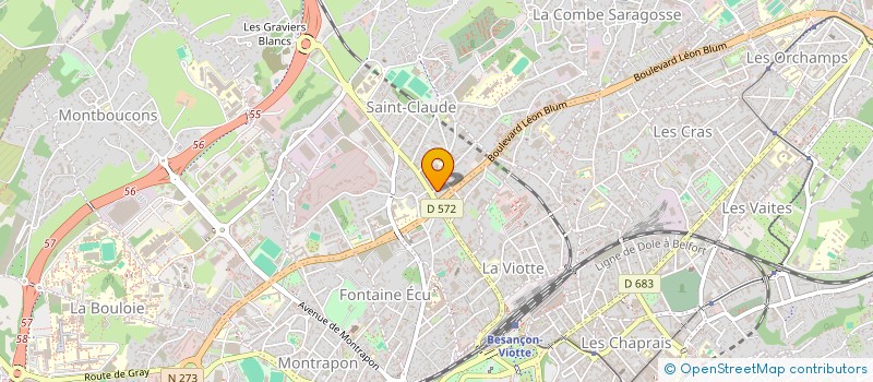 localisation de l'entreprise LES CABANES INVESTISSEMENT à BESANCON
