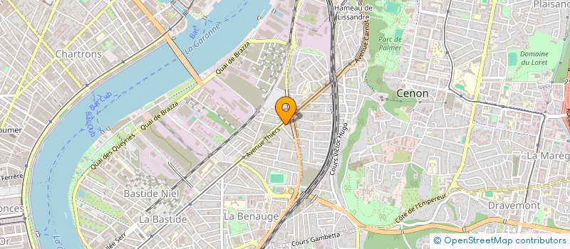 localisation de l'entreprise LES CABANES MICROCRECHE à BORDEAUX