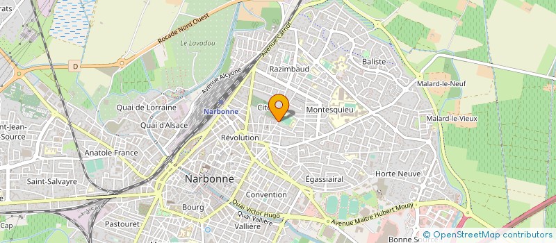 localisation de l'entreprise LES CABANETTES DE MAUGUIO à NARBONNE